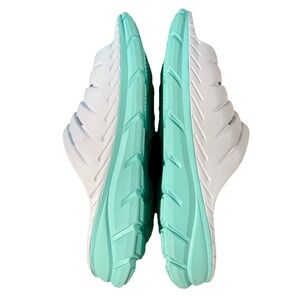 Avia Women's Hightail Athletic Recovery Slide White Teal Size11 New NWOB